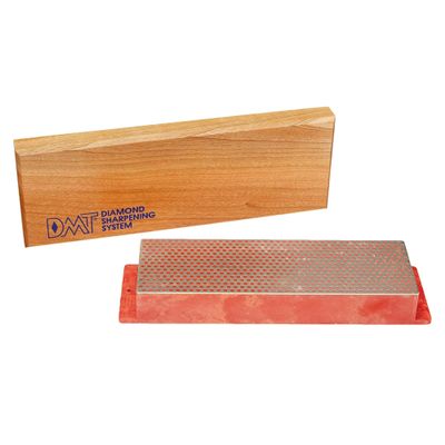 DMT (Diamond Machining Technology) 8-in. Diamond Whetstone Bench Stone, Fine Grit Sharpener with Hardwood Box (W8F), One Size