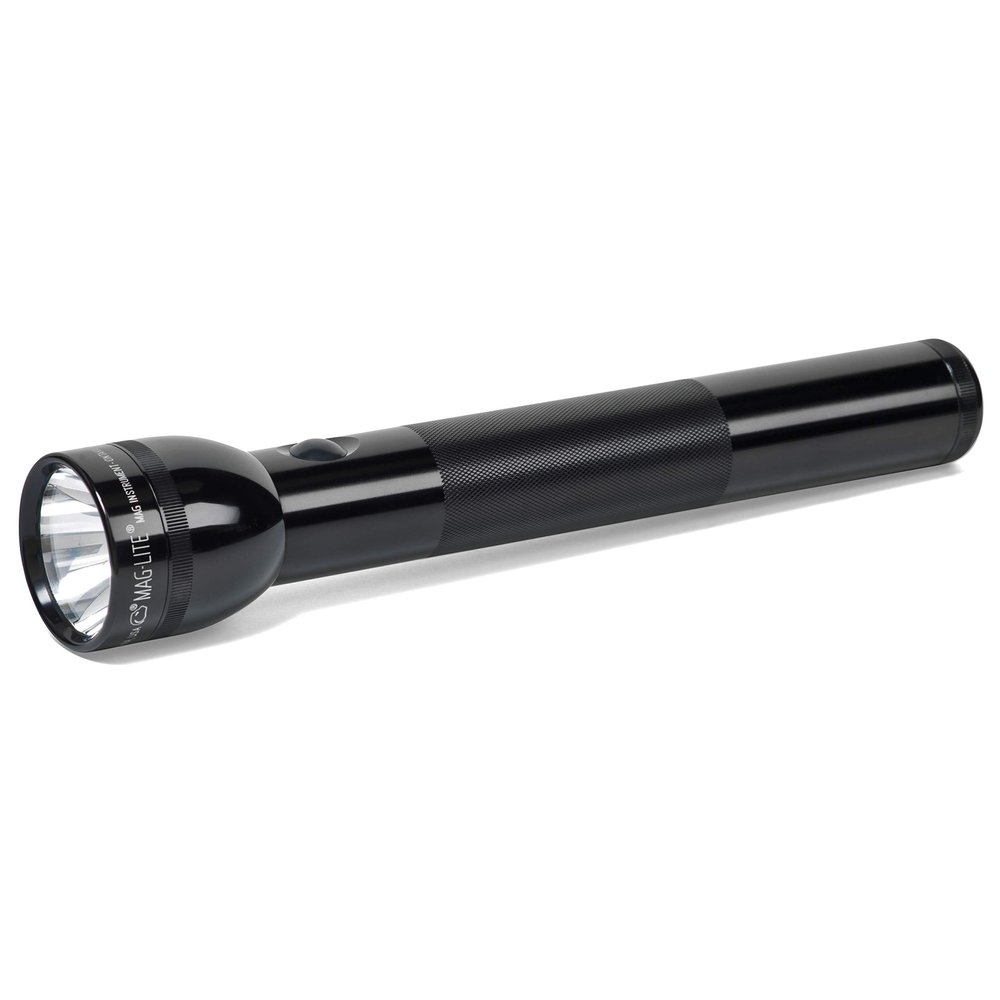 MagLite 3-Cell D Incandescent Flashlight  Water-Resistant, Adjustable Beam, High-Intensity Krypton Bulb  Black