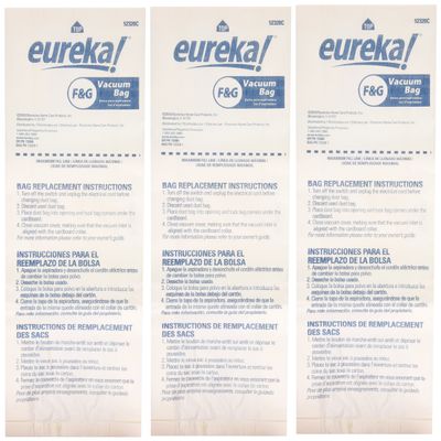 Genuine Eureka F&G Disposable Dust Bag 52320C-6 - 3 pack