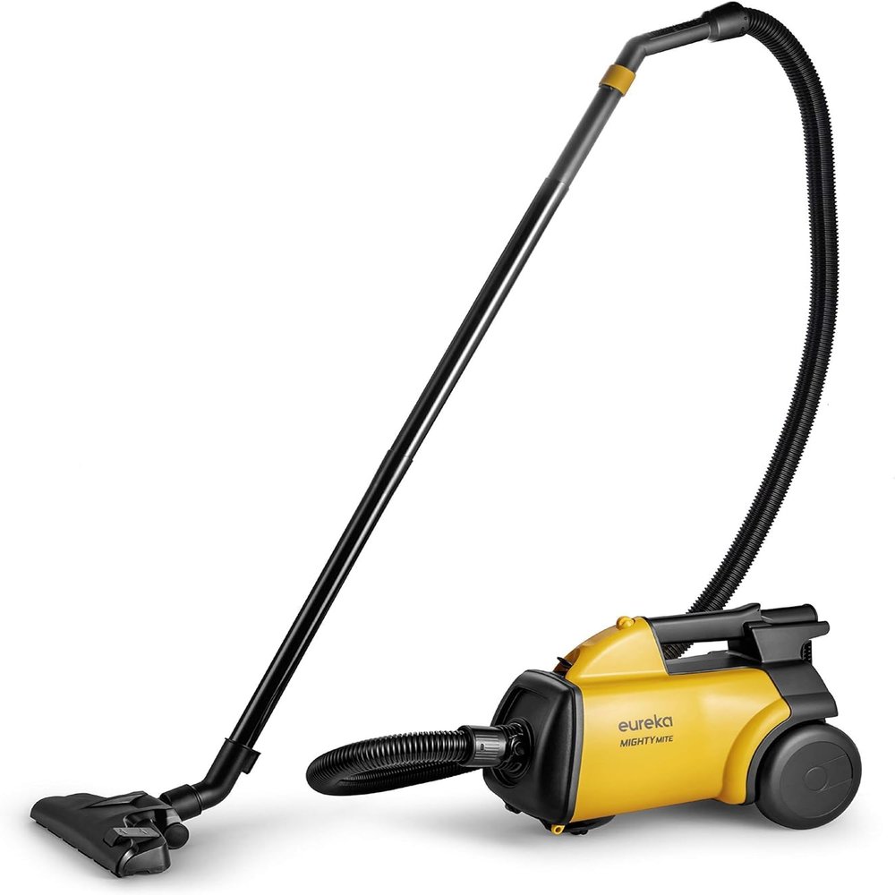 Eureka Canister Vacuum, Pet Friendly Vacuum Cleaner for Home, Lightweight Powerful Vacuum for Carpets and Hardfloors, 3670G Ordinary, Yellow