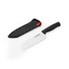 Farberware Edgekeeper 5-Inch Santoku Knife with Self-Sharpening Blade Cover, High Carbon-Stainless Steel Kitchen Knife with Ergonomic Handle, Razor-Sharp Knife, Black view 2