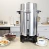West Bend 33600 Coffee Urn Commercial Highly-Polished Aluminum NSF Approved Features Automatic Temperature Control Large Capacity with Fast Brewing and Easy Clean Up, 100-Cup, Silver view 2