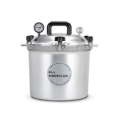 All American 1930: 21.5qt Pressure Cooker/Canner (The 921) - Exclusive Metal-to-Metal Sealing System - Easy to Open & Close - Suitable for Gas, Electric, or Flat Top Stoves - Made in the USA