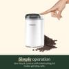 Cuisinart Coffee Grinder, One Touch Control Coffee Bean Grinder with Stainless Steel Bowl and Blades, 2.5 oz/70g Capacity Enough for 12 Cups, On/Off Switch with Safety Interlock, DCG-20N, White view 3