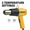 Wagner Spraytech 0503008 HT1000 Heat Gun, 2 Temp Settings 750F & 1000F, Great for Soften paint, Caulking, Adhesive, Putty Removal, Shrink Wrap, Bend Plastic Pipes, Loosen Rusted Nuts or Bolts view 4