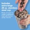 Hamilton Beach DrinkMaster Electric Drink Mixer, Retro Milkshake Maker & Milk Frother, 2 Speeds, Extra-Large 28 oz. Stainless Steel Cup, Classic Chrome view 3