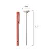 Taylor Instant Read Analog Meat Food Grill BBQ Cooking Kitchen Thermometer with Red Pocket Sleeve for Calibration, 1 inch dial, Stainless Steel view 4