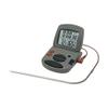 Taylor Programmable with Timer Instant Read Wired Probe Digital, Meat, Food, Grill BBQ Cooking Kitchen Thermometer with Timer, Gray view 1