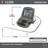 Taylor Programmable with Timer Instant Read Wired Probe Digital, Meat, Food, Grill BBQ Cooking Kitchen Thermometer with Timer, Gray view 2