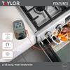 Taylor Programmable with Timer Instant Read Wired Probe Digital, Meat, Food, Grill BBQ Cooking Kitchen Thermometer with Timer, Gray view 3
