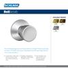 Schlage F10 V BEL 626 Bell Door Knob, Hall & Closet Passage Lock, Satin Chrome view 2