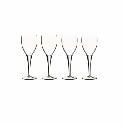 Luigi Bormioli Michelangelo Masterpiece 11.5 oz Red Wine Glasses - Sparkx Ultra-Clear Crystal Glass, Durable Titanium Reinforced Stems - Fine Laser-Cut Rims - Dishwasher Safe (Set of 4)