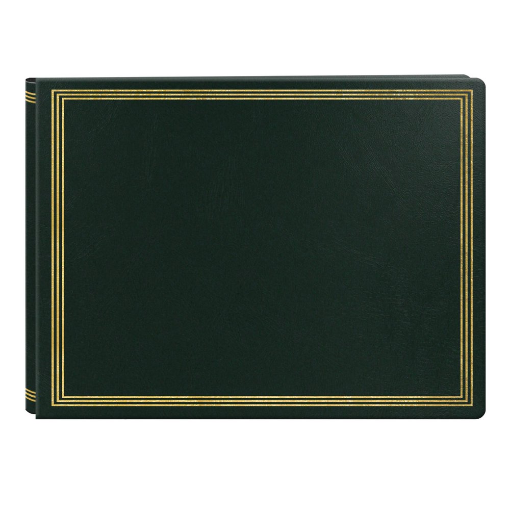 Pioneer Photo Albums Jumbo Magnetic Page X-Pando Album, Hunter Green