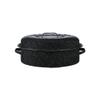Granite Ware 18" Oval Roaster with Cover, Large Non-Stick Porcelain Enamel Roasting Pan, Even Heating, Dishwasher Safe, Durable Carbon Steel, Made in Mexico view 1