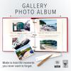 Gallery Leather Photo Album 4x6 Pictures with Slip-In Pockets & Writing Space  Holds up to 120 Photos, Ring Bound, Made in USA  Acadia Tan - 11.75" x 10.5" view 3