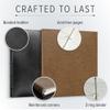 Gallery Leather Photo Album 4x6 Pictures with Slip-In Pockets & Writing Space  Holds up to 120 Photos, Ring Bound, Made in USA  Acadia Tan - 11.75" x 10.5" view 4