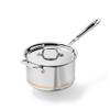 All-Clad Copper Core 5-Ply Stainless Steel Sauce Pan 4 Quart Induction Oven Broiler Safe 600F Pots and Pans, Cookware Silver view 1