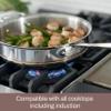 All-Clad Copper Core 5-Ply Stainless Steel Sauce Pan 4 Quart Induction Oven Broiler Safe 600F Pots and Pans, Cookware Silver view 4