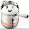 All-Clad Copper Core 5-Ply Stainless Steel Saut Pan with Steel Lid 3 Quart Induction Oven Broiler Safe 600F Pots and Pans, Cookware Silver view 1