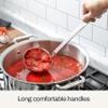 All-Clad 5-Piece Stainless Steel Kitchen Utensil Set  Includes Ladle, Solid Spoon, Slotted Spoon, Turner & Storage Caddy  Heavy-Gauge, Ergonomic, Dishwasher Safe, Silver view 4