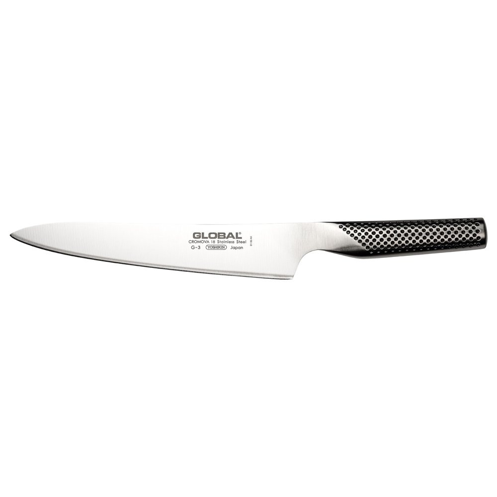 Global 8 1/4 Inch Carving Knife - Lightweight Japanese Stainless Steel, Razor-Sharp Edge, Made in Japan, G-3