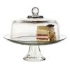 Anchor Hocking Presence Footed Cake Set with Dome (2 piece, all glass, dishwasher safe) , Color - Clear/Presence view 1
