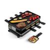 Swissmar Classic 8-Person Raclette Party Grill with Reversible Cast Aluminum Non-Stick Grill Plate/Crepe Top, Indoor Electric Raclette Grill & Griller - Black Grill Plate - Black view 1