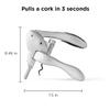 Rabbit Wine Tool Kit (Silver), 6 Piece Set view 2