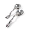 Arthur Court Metal Aluminum Long Magnolia Flower Salad Serving Set- Garden Inspired Heavy Quality Amazing Detail 11" view 3