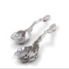 Arthur Court Metal Aluminum Long Magnolia Flower Salad Serving Set- Garden Inspired Heavy Quality Amazing Detail 11" view 4