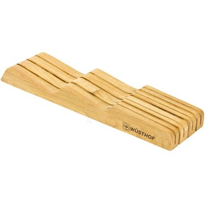 WSTHOF 7-Slot In Drawer Knife Storage, Natural Wood
