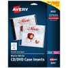 Avery Printable CD Jewel Case Inserts, Matte White, Laser & Inkjet Printer Compatible, 20 Standard and Slimline Inserts, Ideal for CDs, DVDs, Presentations, Portfolios, and More (8693) view 1