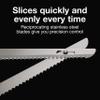 Proctor Silex Easy Slice Electric Knife for Carving Meats, Poultry, Bread, Crafting Foam and More, Lightweight with Contoured Grip, White view 3