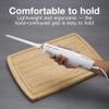 Proctor Silex Easy Slice Electric Knife for Carving Meats, Poultry, Bread, Crafting Foam and More, Lightweight with Contoured Grip, White view 4