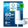 Brita Faucet Mount Water Filter System, White, No-Wait Filtration, Easy Install, Multi-Use Tap Water Filter for Kitchens, Bathrooms & Small Spaces view 1