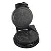 Chef'sChoice KrumKake Maker Features Nonstick Surface and Instant Heat Recovery with Temperature Control and Ready Light To Make 6-Inch Cookies, Ready and Baking Lights With Roller, 1050-Watts, Silver view 1