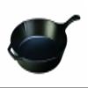 Lodge 13-1/4 Inch Cast Iron Pre-Seasoned Skillet  Signature Teardrop Handle - Use in the Oven, on the Stove, on the Grill, or Over a Campfire, Black view 1