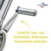 Kchenprofi Stainless Steel Single Drum Rotary Cheese Grater, for Chocolate and Nuts - Durable Stainless Steel Rotary Grater view 4