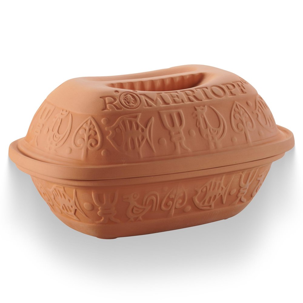 Romertopf Clay Roaster | Non-Stick Dutch Oven | Health Pot Cooking | Clay Baker | Versatile Cooking Vessel - 1.6 Quarts (1.5 Liters) for up to 2 people