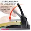 Officemate Heavy Duty Adjustable 2-3 Hole Punch with Lever Handle, 32-Sheet Capacity, Black (90078) view 3