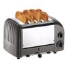 Dualit Classic 4 Slice NewGen Toaster - Stainless Steel - Hand Built in the UK - Replaceable ProHeat elements - Defrost Bread - Mechanical Timer - Charcoal Classic Toaster view 1