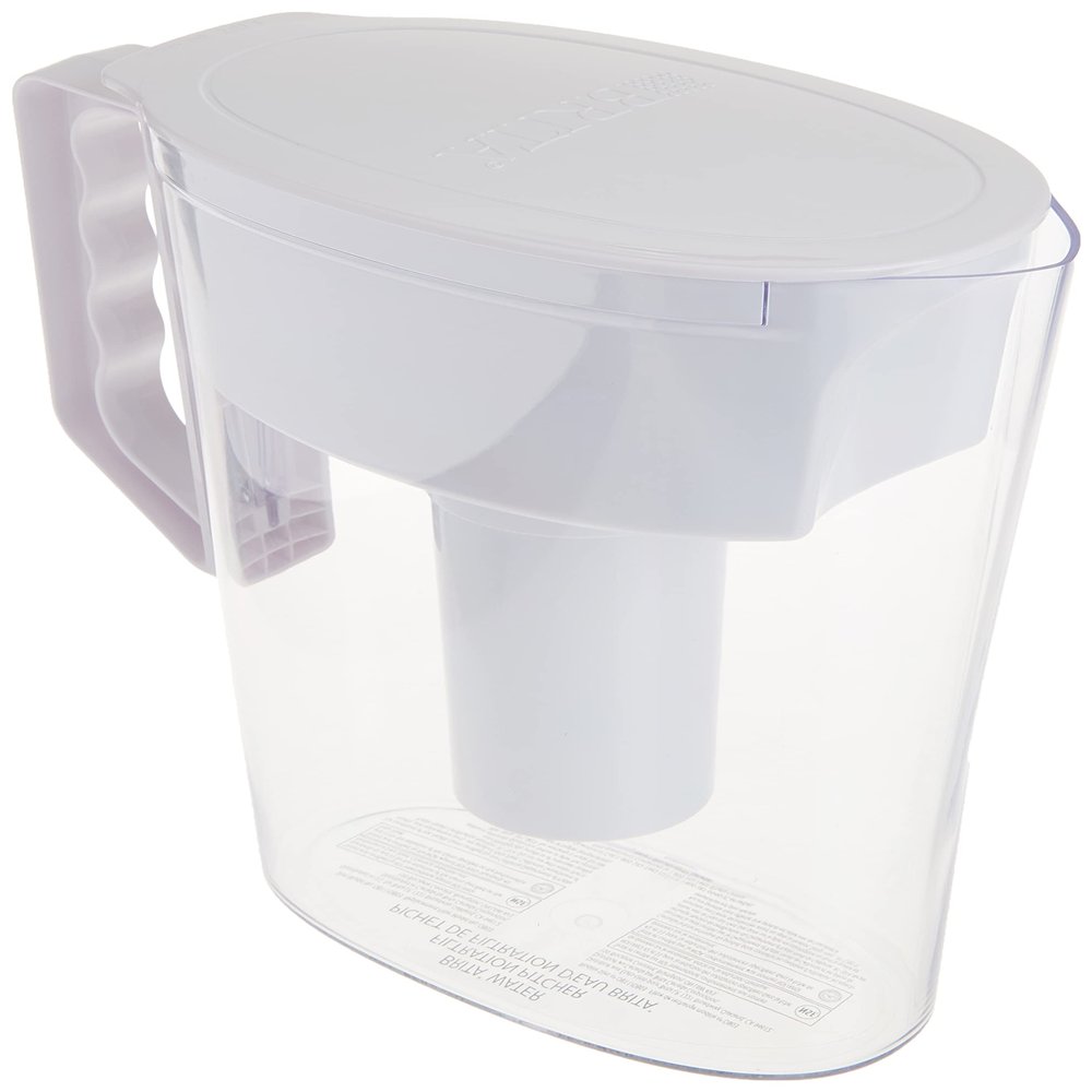 Brita Slim Water Pitcher with 1 Filter, White, 5 Cup