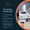 Cleanwaste Go Anywhere Complete Portable Toilet System - Full Bathroom Solution in a Backpack with Toilet, Privacy Shelter, Waste Kits & Trash Bag (Camping, Military, Emergencies) view 4
