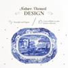 Blue Italian Blue Italian Medium Oval Platter | 14 Inch Serving Platter for Dessert, Appetizers, and Snacks | Made from Fine Porcelain | Microwave and Dishwasher Safe view 3