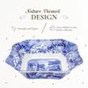Spode Blue Italian Square Serving Bowl | 9.5 Inch Serving Bowl for Appetizers, Salad, and Pasta | Made from Fine Porcelain | Microwave and Dishwasher Safe view 4