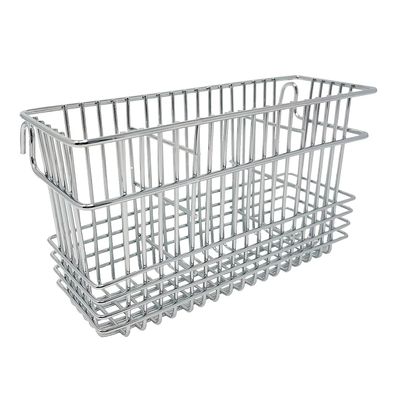 Better Houseware Silverware Utensil Drying Rack Holder Basket for Spoons & Chopsticks Silverware Caddy Silverware Drying Basket Silverware Drainer Basket (3 Compartments, Chrome)
