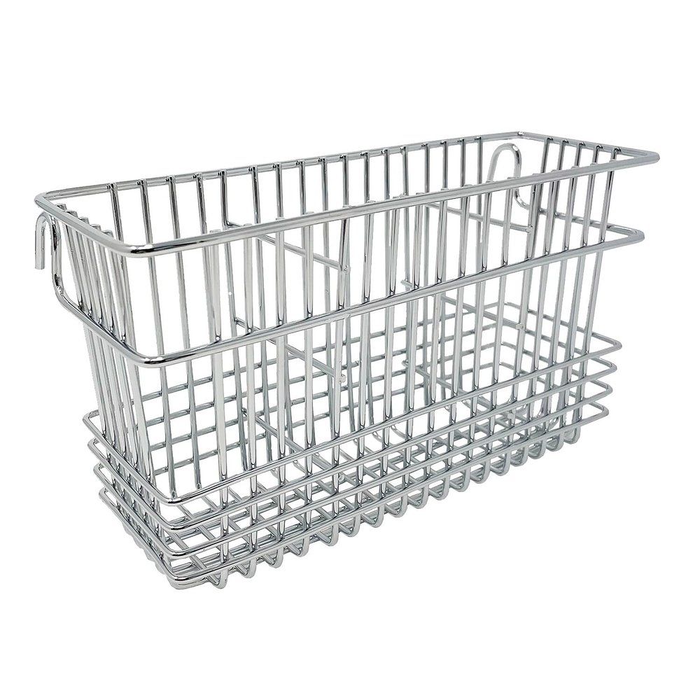 Better Houseware Silverware Utensil Drying Rack Holder Basket for Spoons & Chopsticks Silverware Caddy Silverware Drying Basket Silverware Drainer Basket (3 Compartments, Chrome)