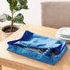 Hagerty Zippered Flatware Storage Drawer Liner Tarnish Preventative Silverware Organizer, Large Container, Cutlery Holder, and Utensil Keeper Bag, Made in USA, Kosher Certified,Blue, 19" x 12" x 2.5" view 2