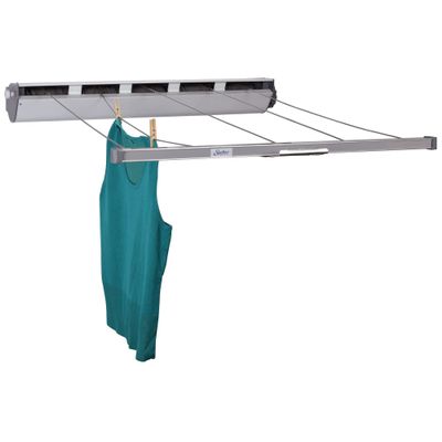 Household Essentials Retractable 5-Line Dryer, White