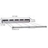 Household Essentials Retractable 5-Line Dryer, White view 3